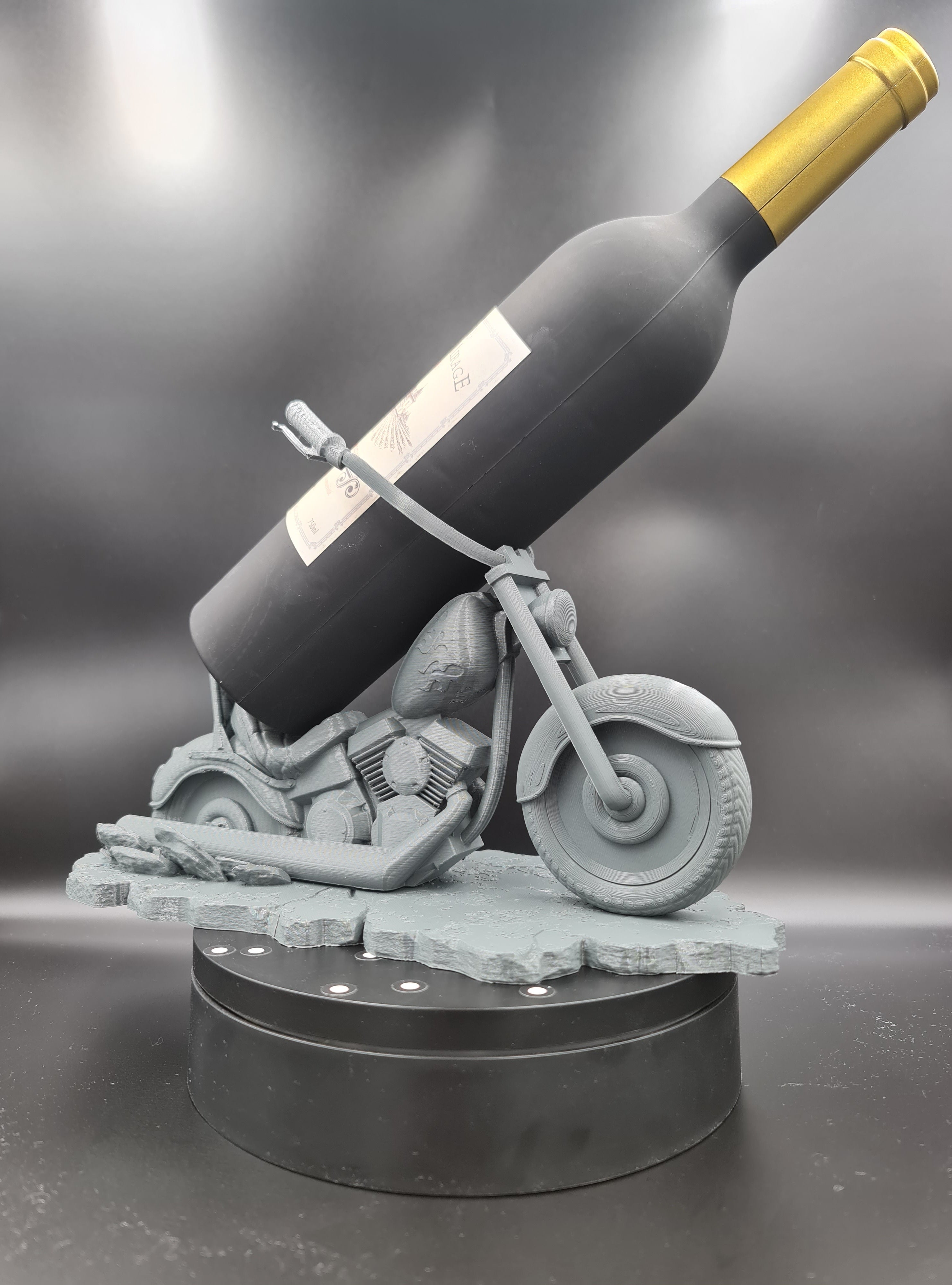 Държач за бутилка вино мотоциклет