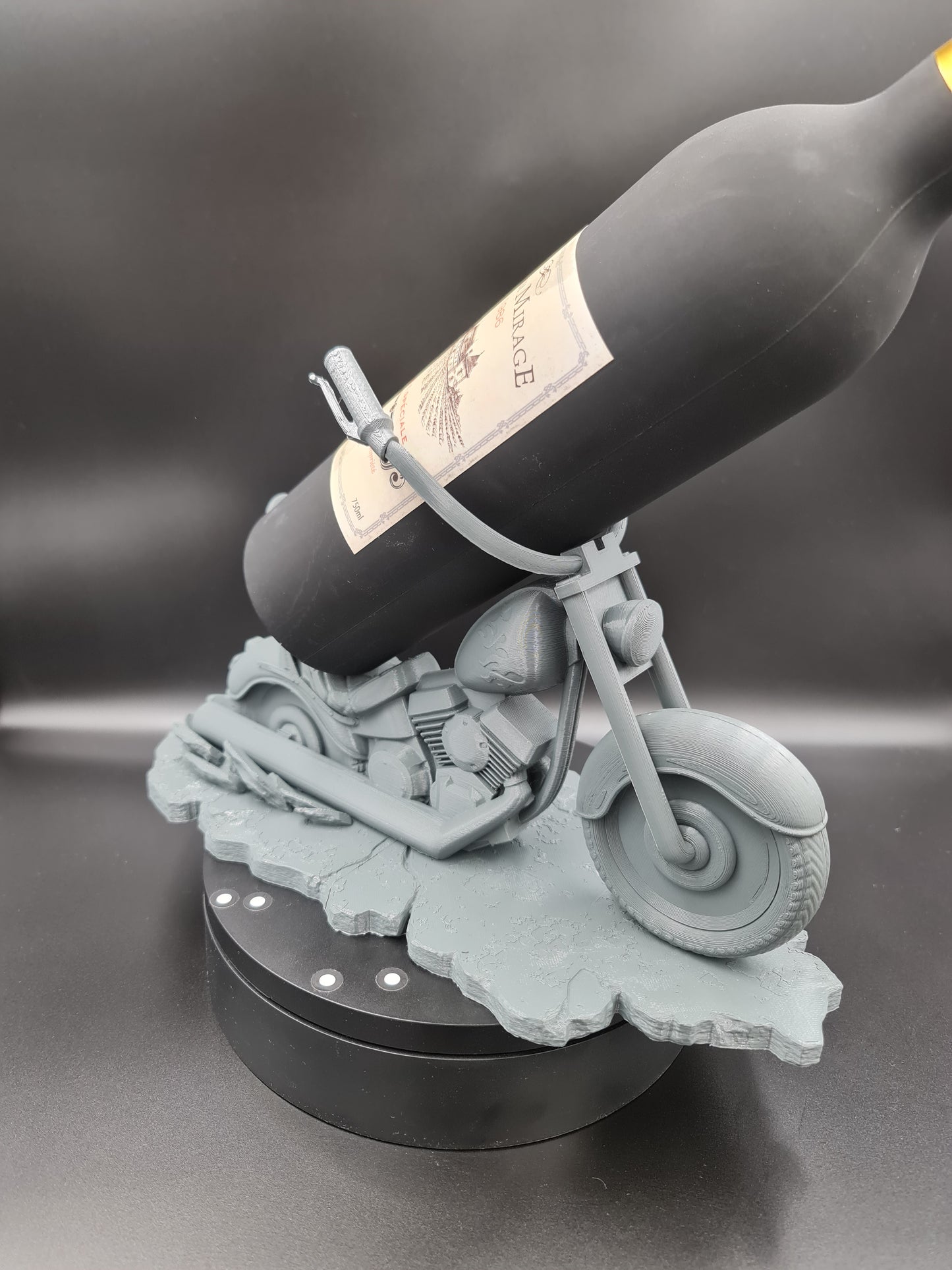 The Motorcycle Wine Bottle Holder