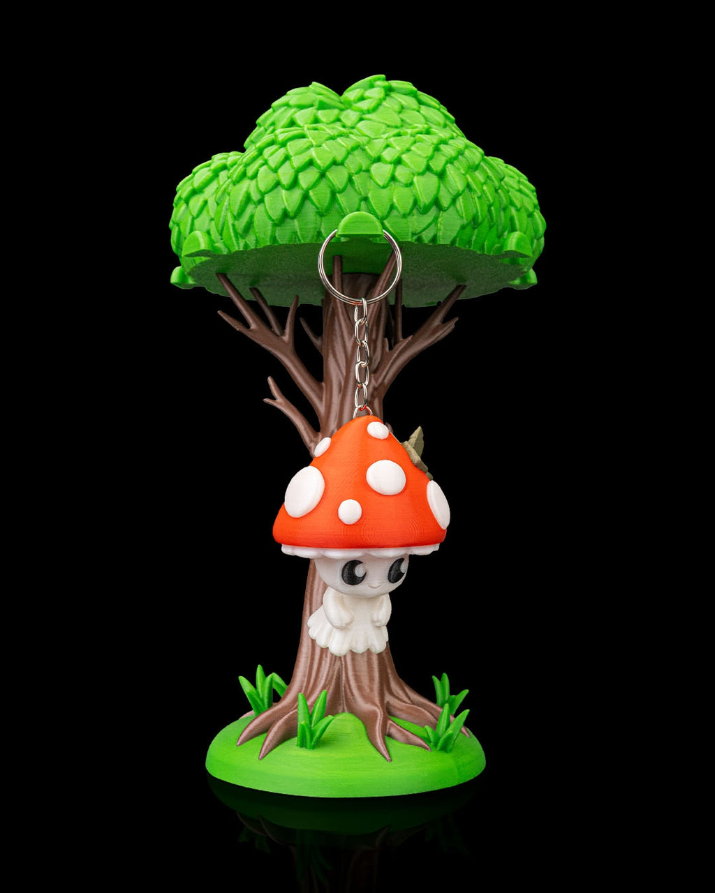 The "Shroom-Sprite" Mushroom Spirit Keychain